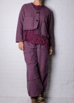 Bodil Crop Jacket in Mulberry