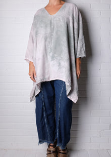  KQ Green Dyed Linen Tunic