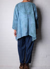 KQ Blue Dyed Linen Tunic