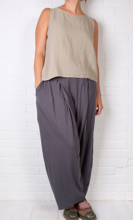 Cutloose Pleat Pant in Gull