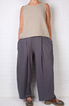 Cutloose Pleat Pant in Gull
