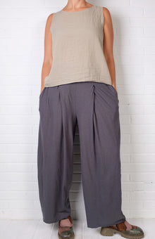  Cutloose Pleat Pant in Gull