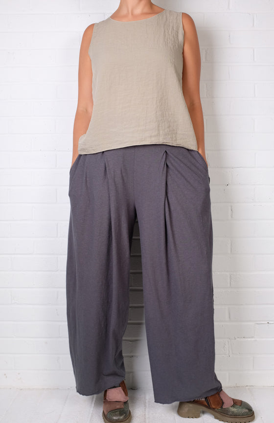 Cutloose Pleat Pant in Gull
