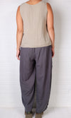 Cutloose Pleat Pant in Gull