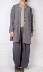 Cutloose Swing Coat in Seal Mini Cord