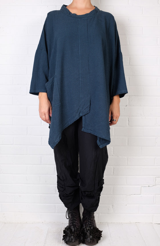 Cutloose One Size 3/4 Sleeve Cowl in Mini Check (Multiple Colors)