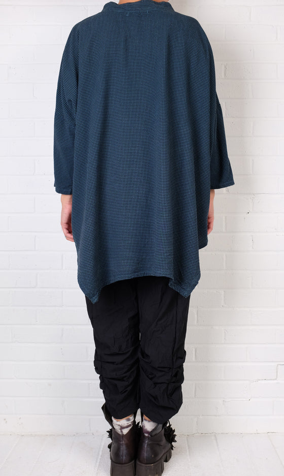 Cutloose One Size 3/4 Sleeve Cowl in Mini Check (Multiple Colors)