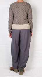 Cutloose Velvet Trim Mesh Dot Cardi (4 Colors)