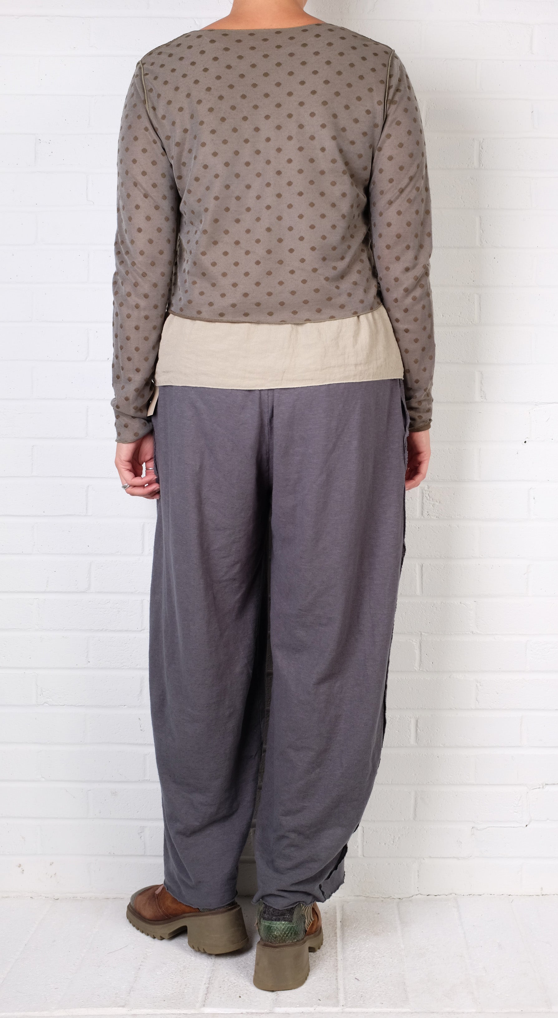 Cutloose Velvet Trim Mesh Dot Cardi (4 Colors)