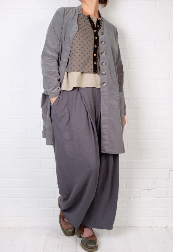 Cutloose Pleat Pant in Gull