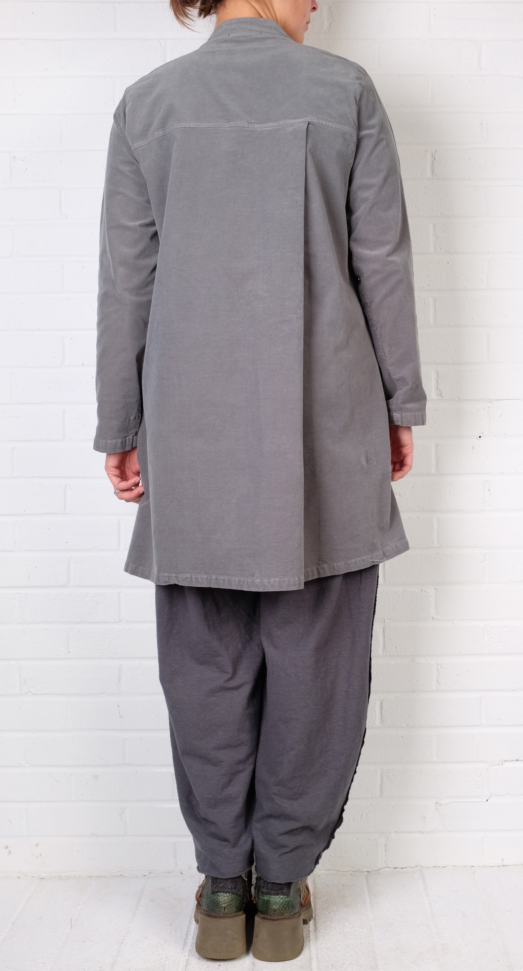 Cutloose Swing Coat in Seal Mini Cord