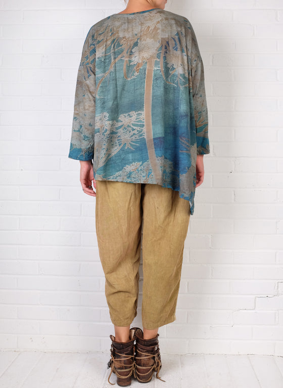 Krista Larson Seamed Joggers in Goldenrod Corduroy