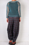 Krista Larson Crop Cotton Fishnet Tee (Two Colors)