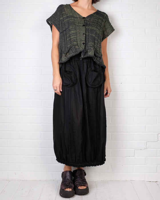 Paper Temples Foxy Vest in Pine