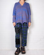 Paper Temples Deep V Pullover in Lapis