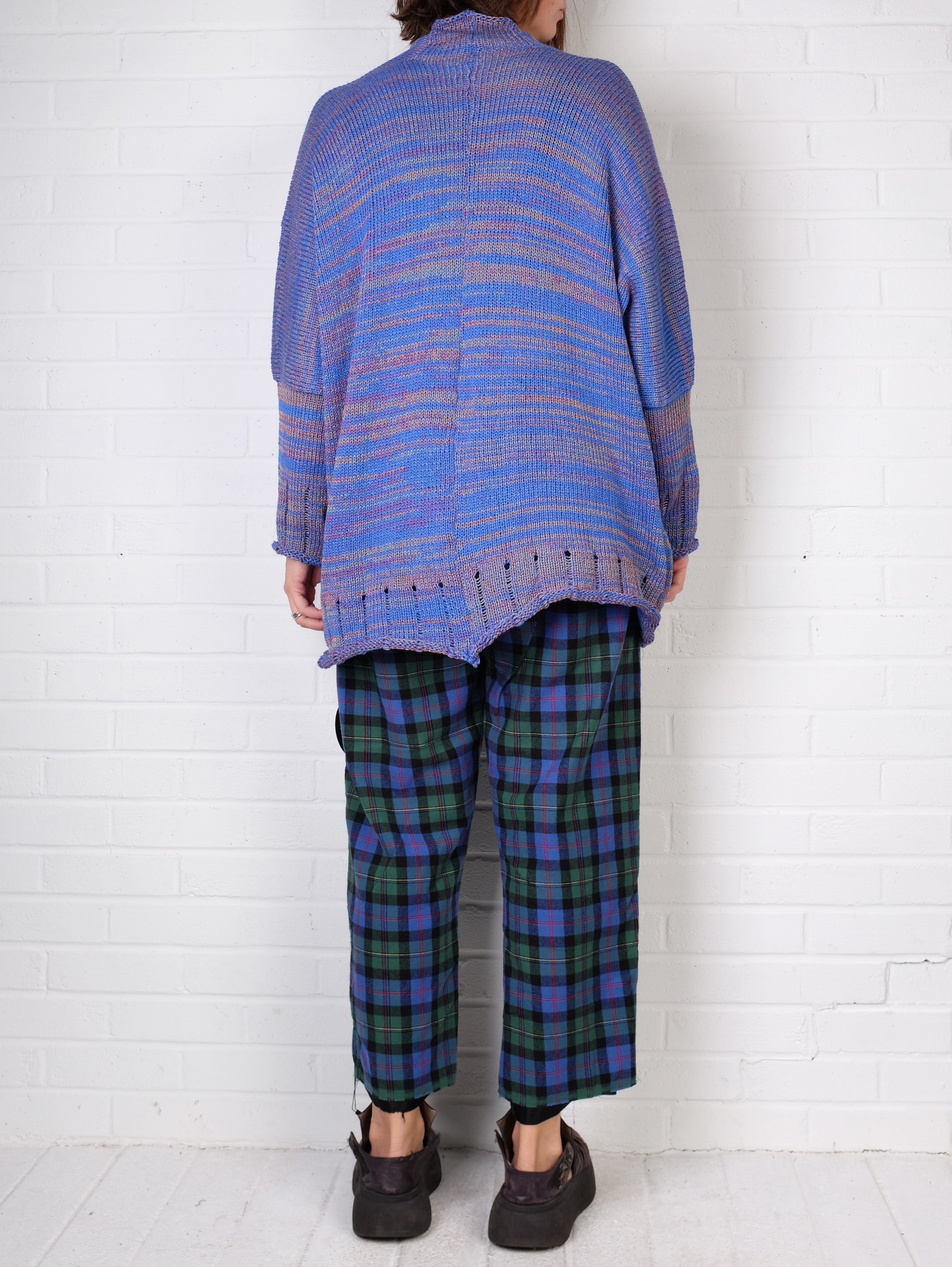 Paper Temples Deep V Pullover in Lapis