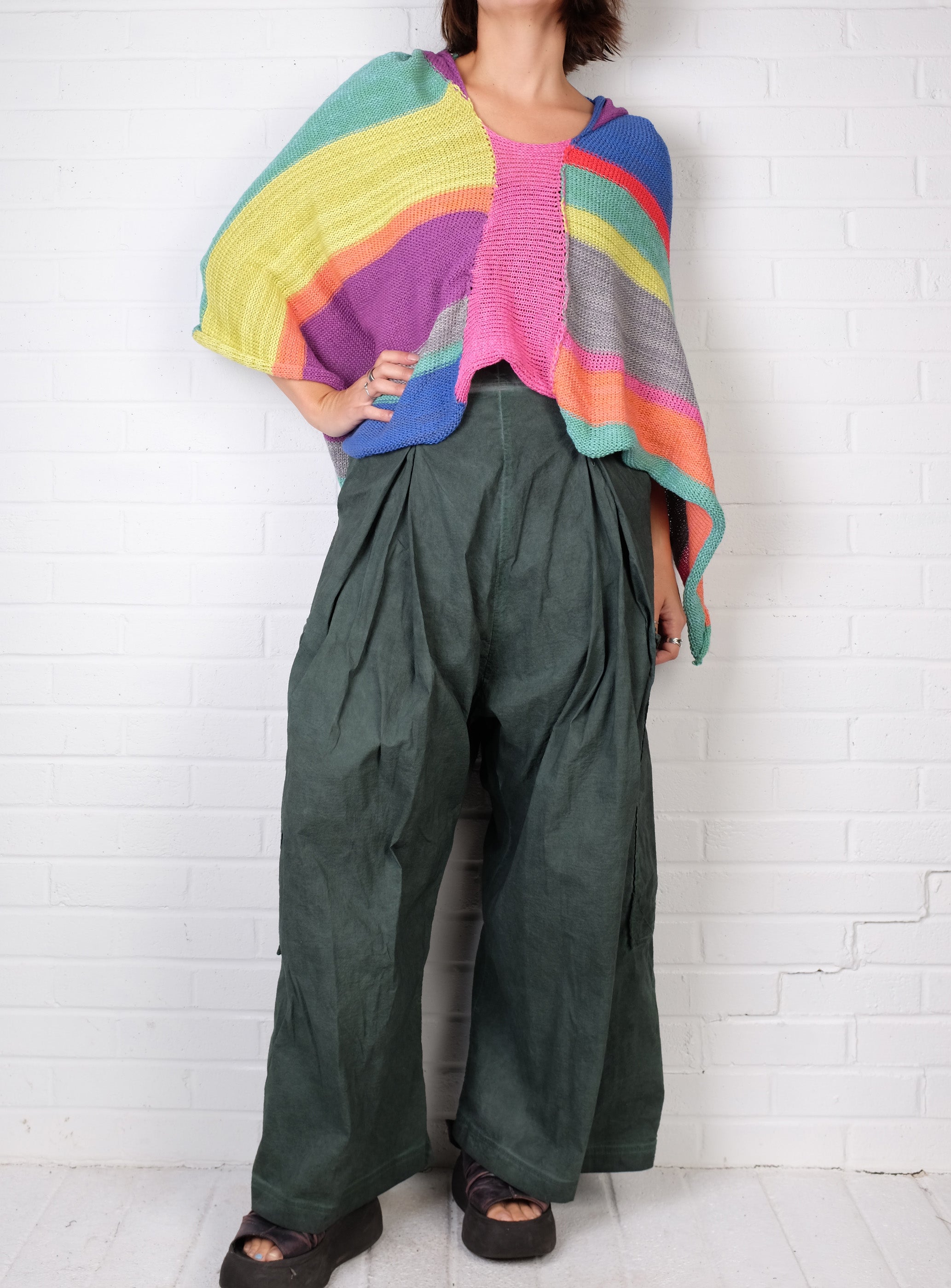 Paper Temples Cape Sweater in Multi