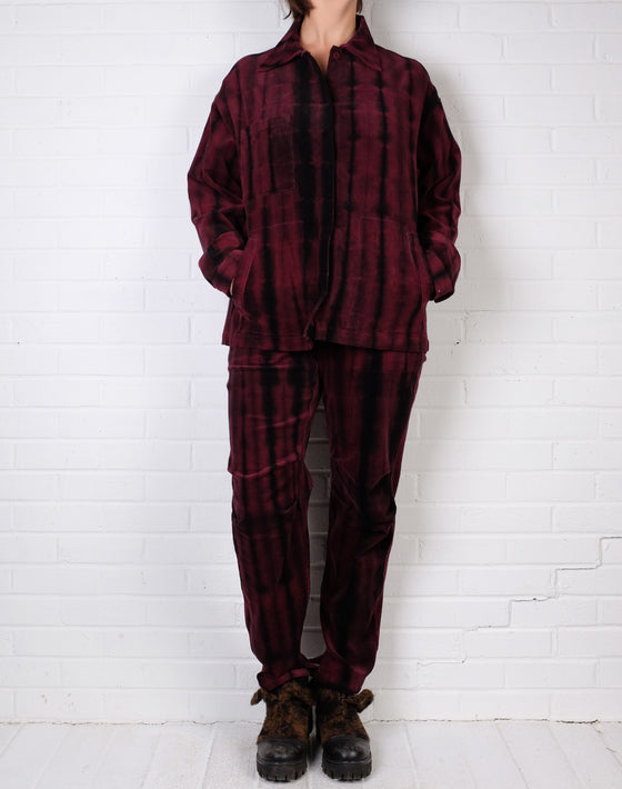 Mieko Mintz Corduroy Shibori Tie Dye Workers Jacket