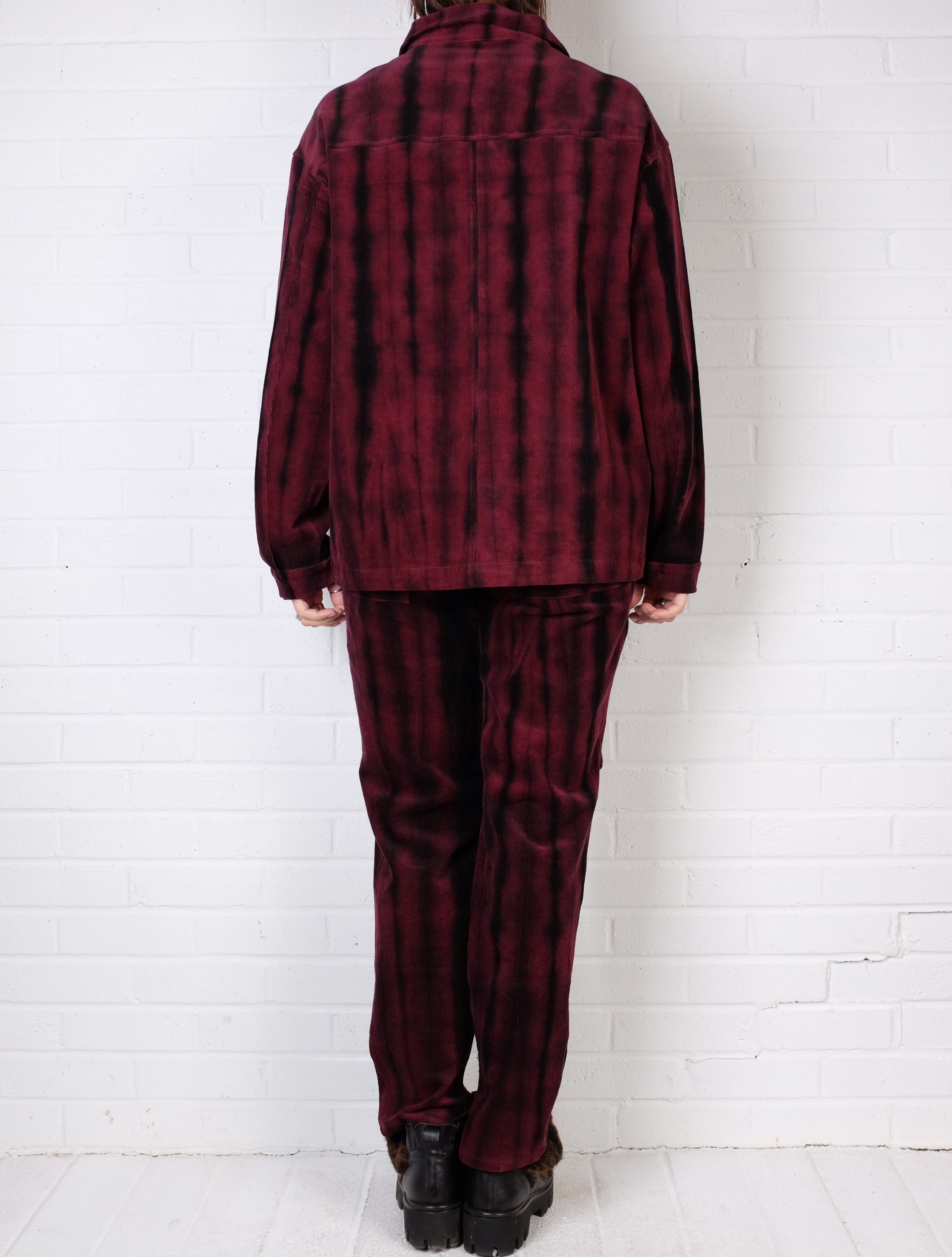 Mieko Mintz Corduroy Shibori Tie Dye Workers Jacket