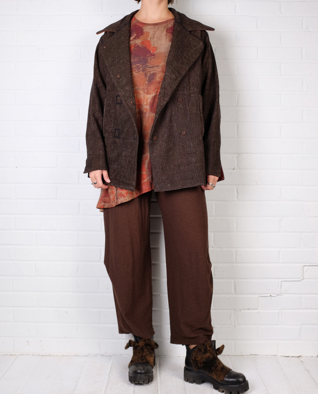 Mieko Mintz Denim Sun-Dye Kantha Pea Cot