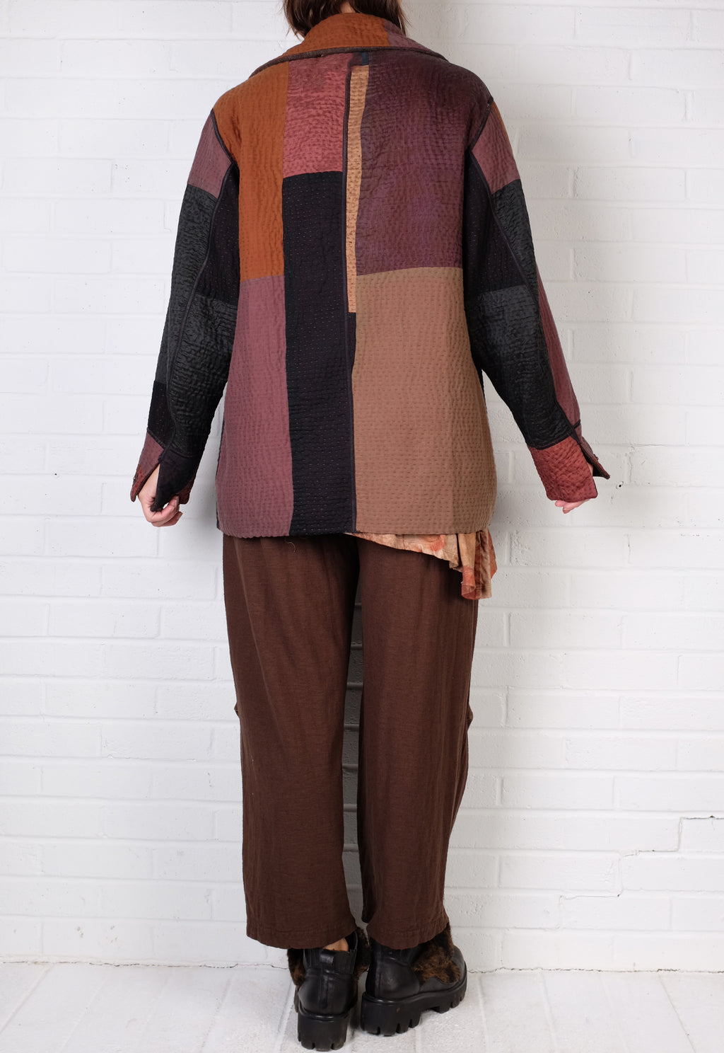 Mieko Mintz Denim Sun-Dye Kantha Pea Cot