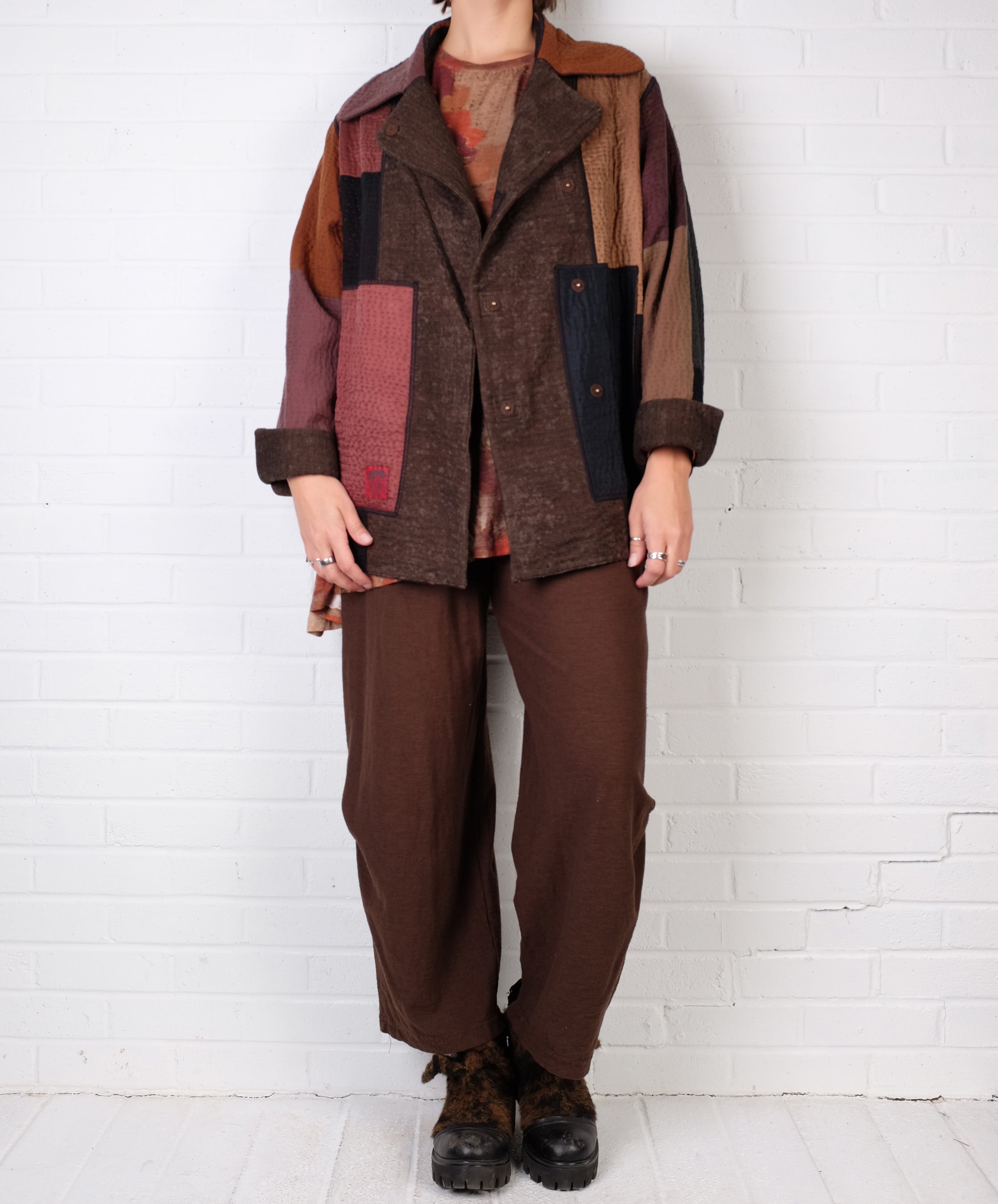 Mieko Mintz Denim Sun-Dye Kantha Pea Cot