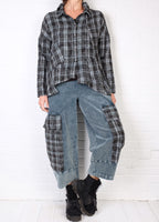 Beau Jours Joy Corduroy Mix Pant in Tide