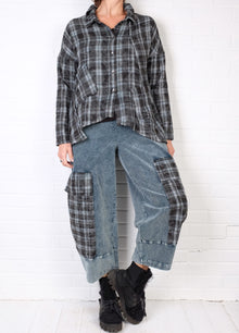  Beau Jours Joy Corduroy Mix Pant in Tide