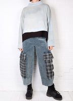 Beau Jours Joy Corduroy Mix Pant in Tide