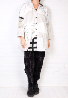  mSquare Swing Jacket in White/Oat