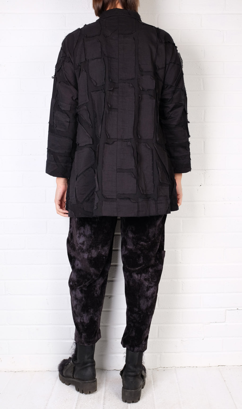 mSquare Swing Shirt in Black Patch