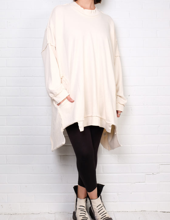 Bodil Pocket Top in Cream