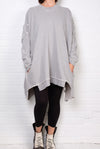 Bodil Pocket Top in Heather Gray