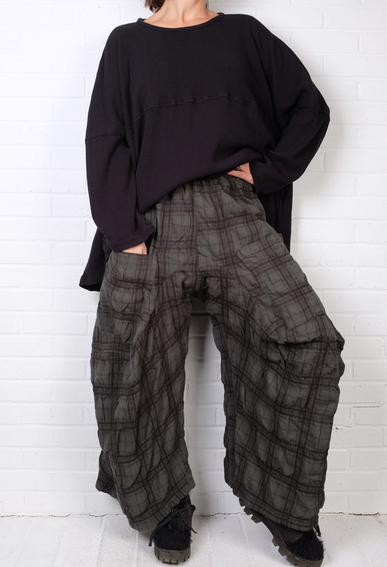 Dress To Kill Green/Black Plaid Flannel Harem Pant