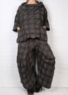 Dress To Kill Green/Black Plaid Flannel Cowl Pullover