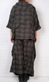 Dress To Kill Green/Black Plaid Flannel Cowl Pullover
