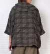Dress To Kill Green/Black Plaid Flannel Cowl Pullover