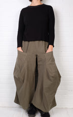 Gerties Double Layer Tee in Black