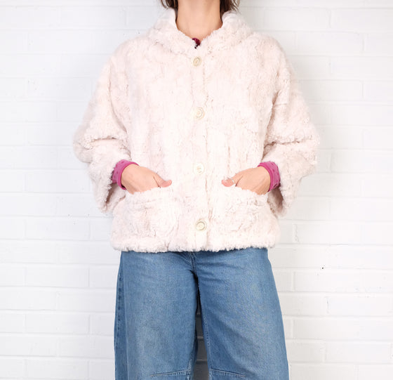 Dress To Kill Hooded Faux Fur Coat