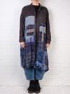KQ Blue Plaid Patch Duster