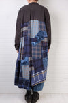 KQ Blue Plaid Patch Duster