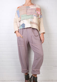  KQ Vintage Quilt Patchwork Crop Topper