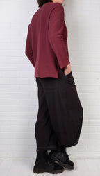 Gerties Beach Tee in Red Indigo