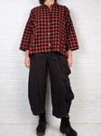 Gerties Big Shirt in Ginger Spice Check