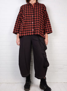  Gerties Big Shirt in Ginger Spice Check