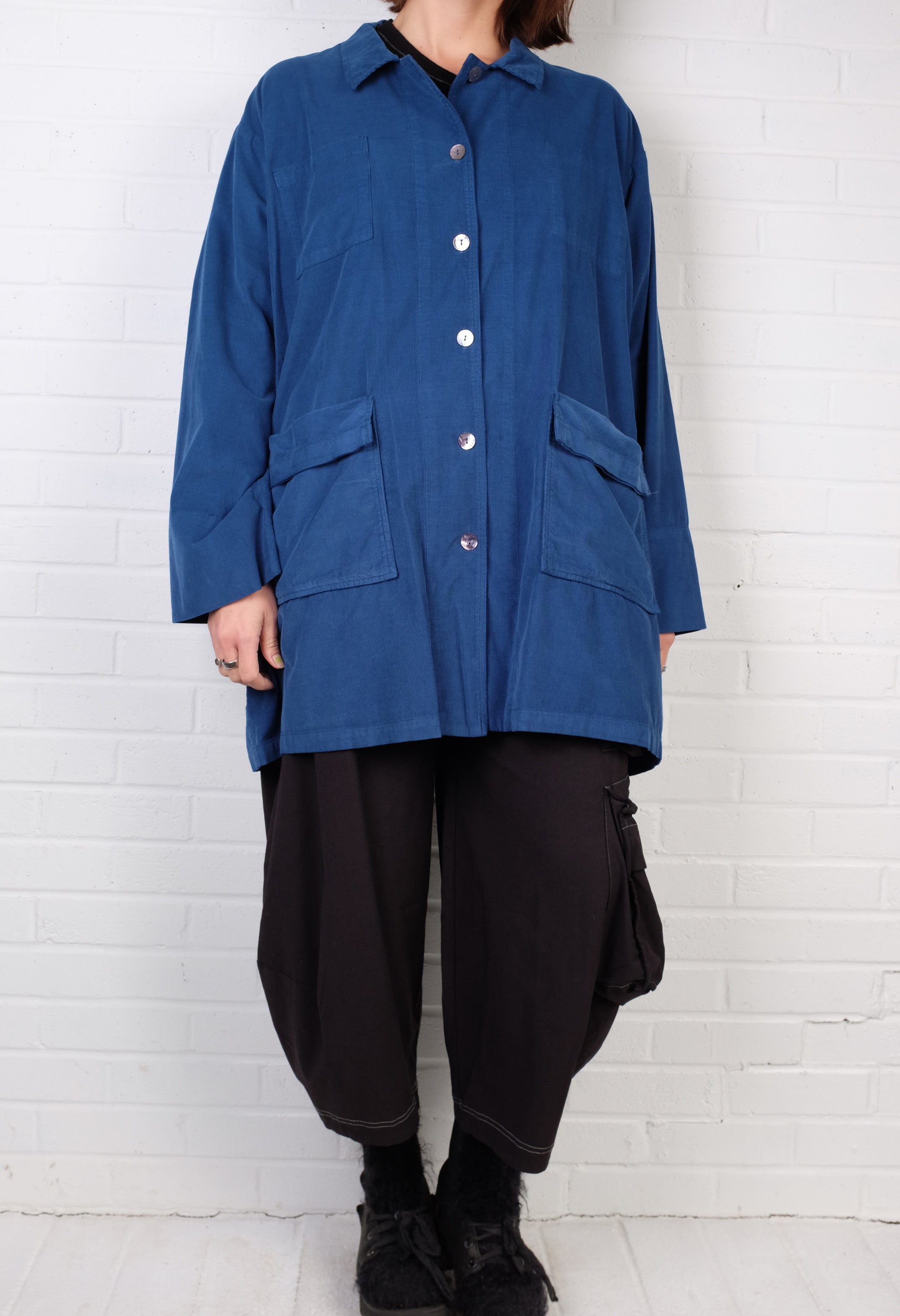 Gerties Four Pocket Jacket in North Sea Corduroy