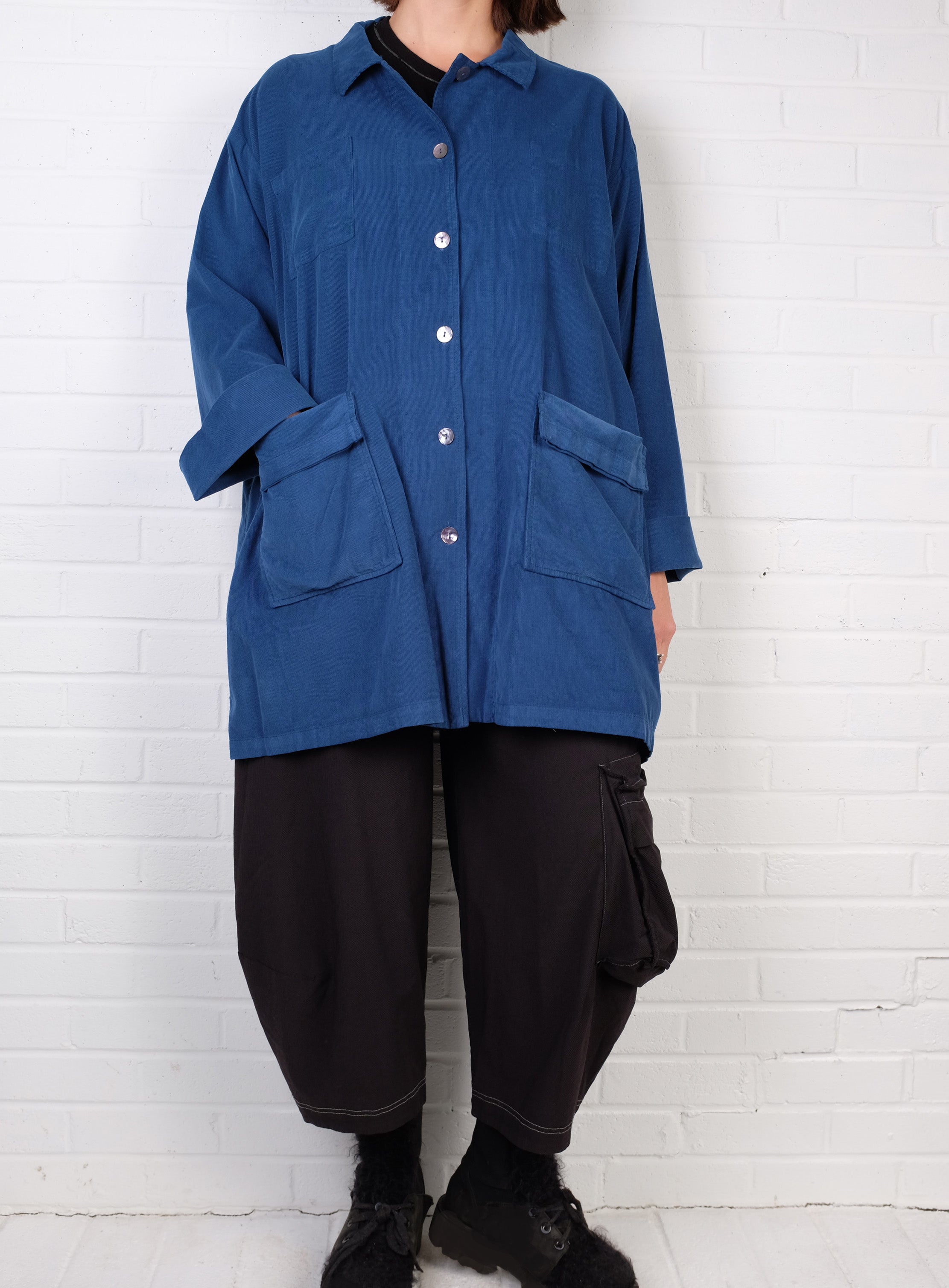 Gerties Four Pocket Jacket in North Sea Corduroy