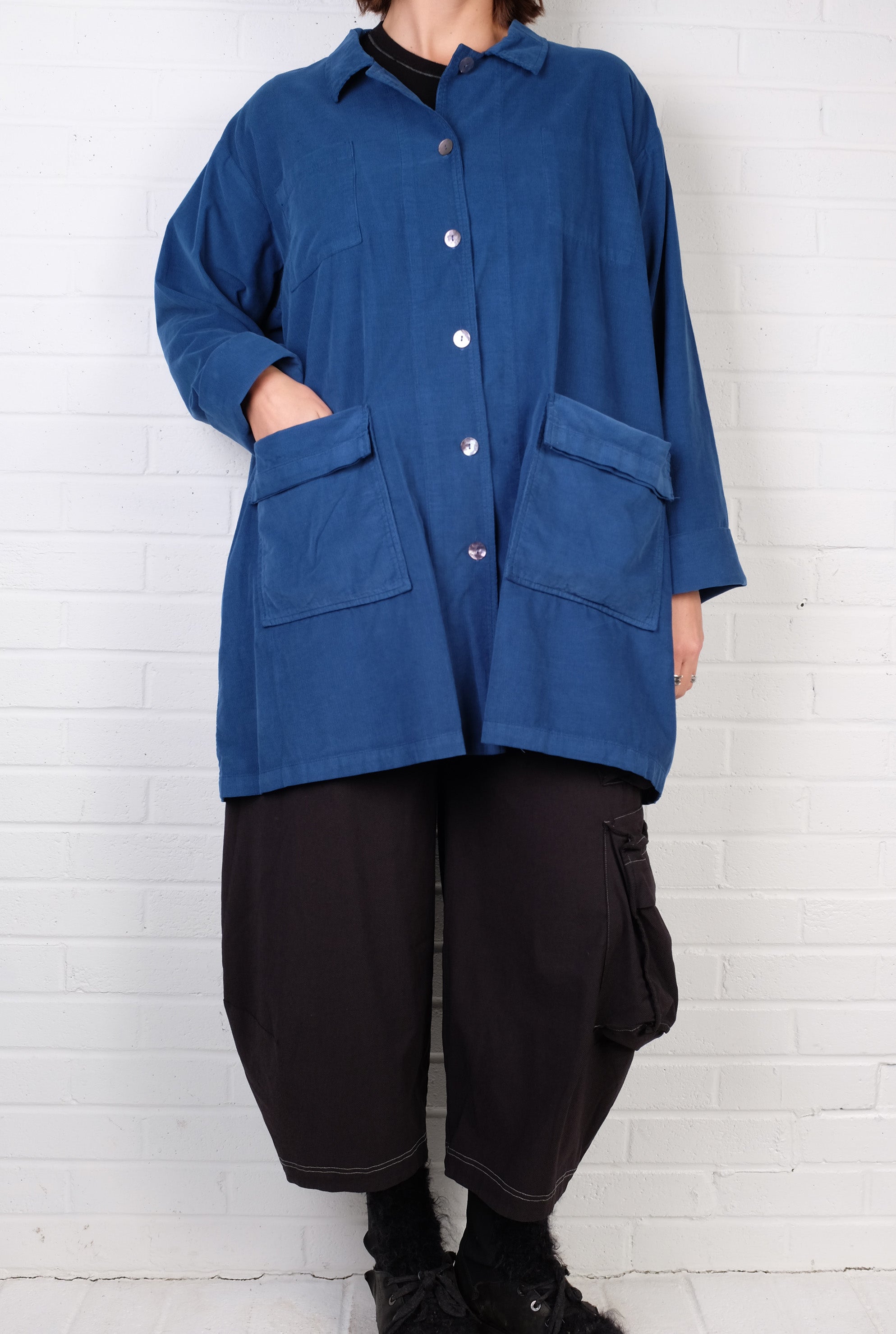 Gerties Four Pocket Jacket in North Sea Corduroy