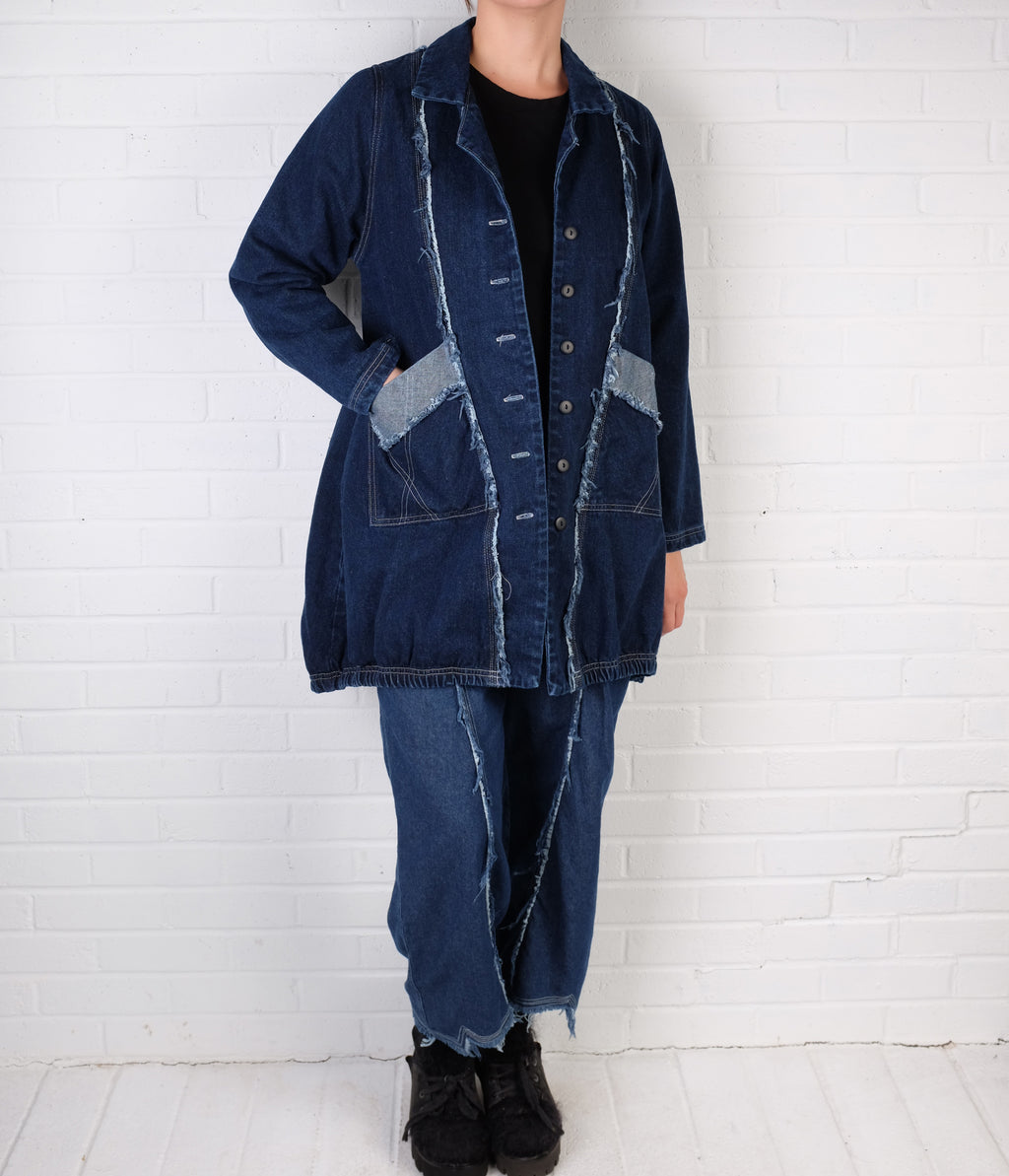 Cynthia Ashby Hinge Jacket in Classic Denim