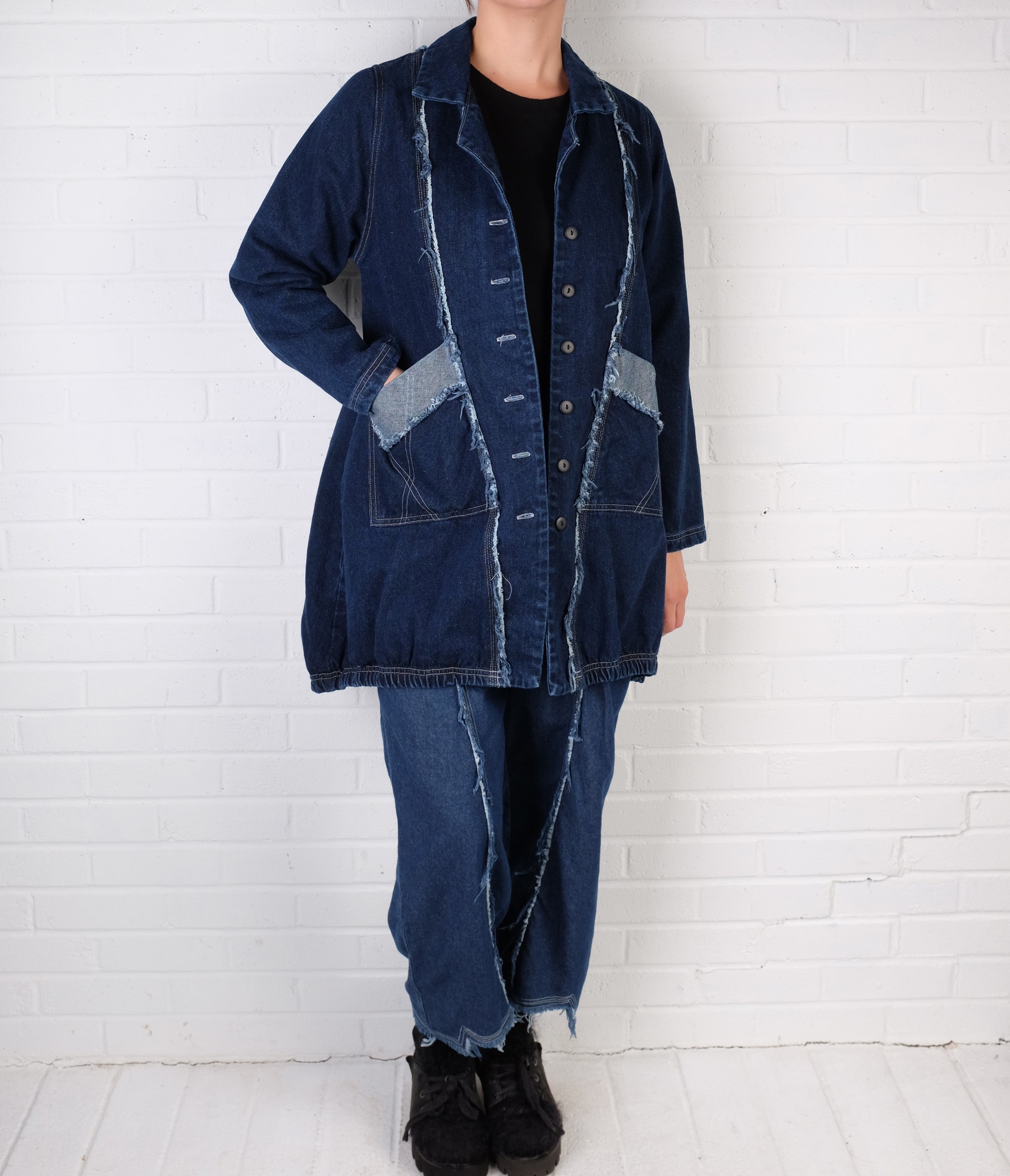 Cynthia Ashby Hinge Jacket in Classic Denim